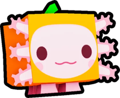 Orange Axolotl artwork