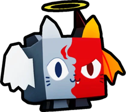 Good vs Evil Cat artwork