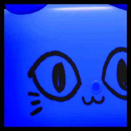 Huge Blue Balloon Cat artwork