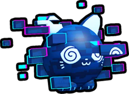 Glitched Cat Ball artwork