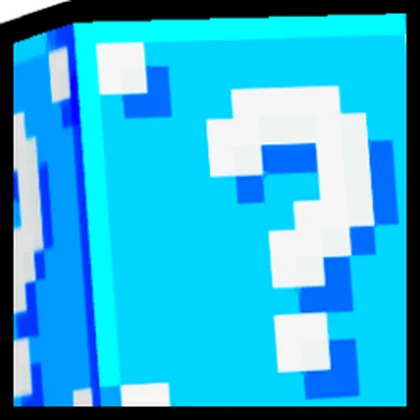 Huge Blue Lucky Block artwork