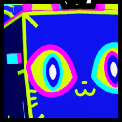Huge Holographic Cat artwork