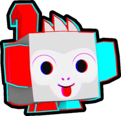 Anaglyph Monkey artwork