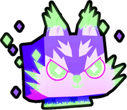 Neon Twilight Wolf artwork