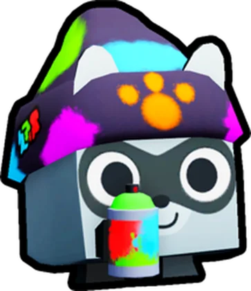 Graffiti Raccoon artwork