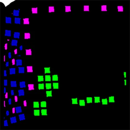 Huge Dot Matrix Axolotl artwork