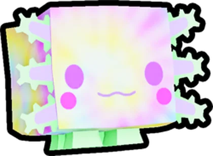 Tiedye Axolotl artwork