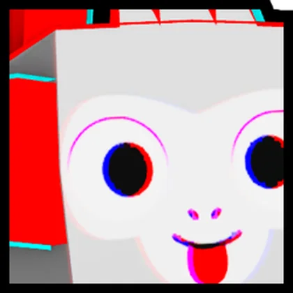 Huge Anaglyph Monkey artwork