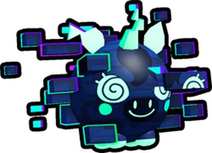 Glitched Unicorn Ball artwork