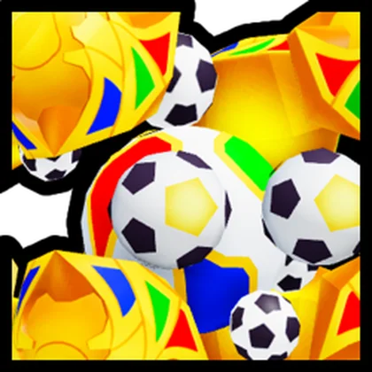 Huge Soccer Trophy Golem artwork