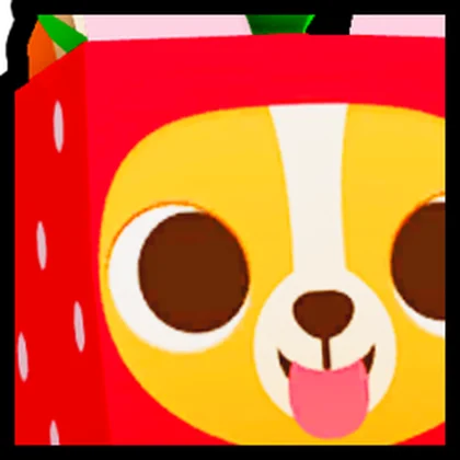 Huge Strawberry Corgi artwork