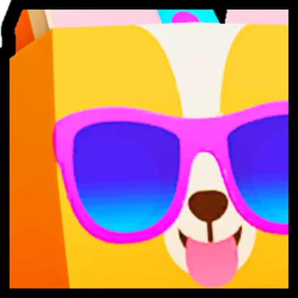 Huge Party Corgi artwork